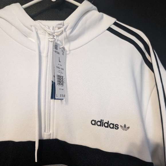 Adidas sweatshirt Hoodie 1/4 zip up BNWT Men's - Picture 7 of 14